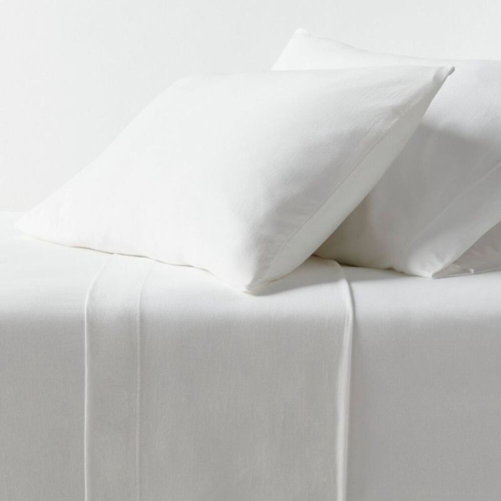 Threshold White Jersey Full Size sheet Set